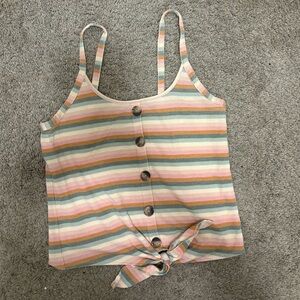 American Eagle Multicolor Striped Top